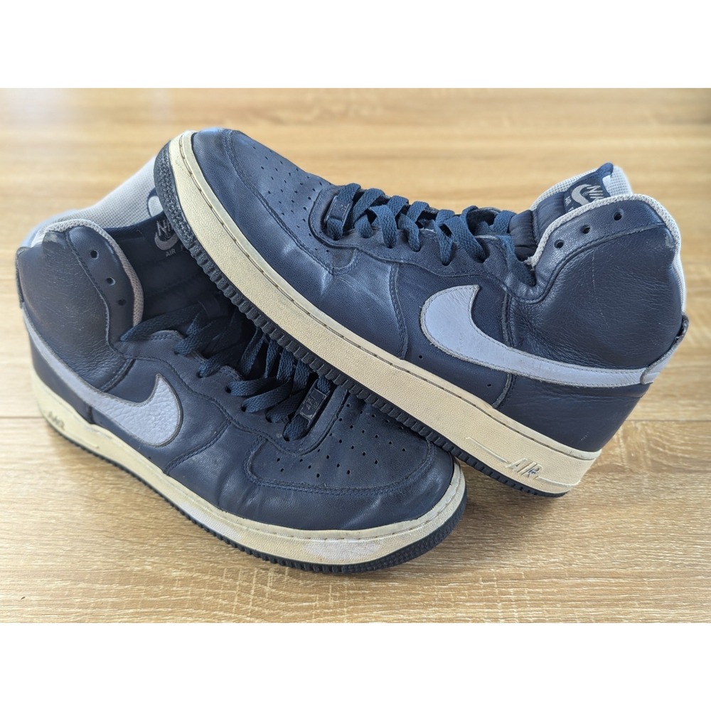 Nike Air Force 1 High '07 Georgetown Obsidian Wolf GreySize 10 Men's 315121-404
